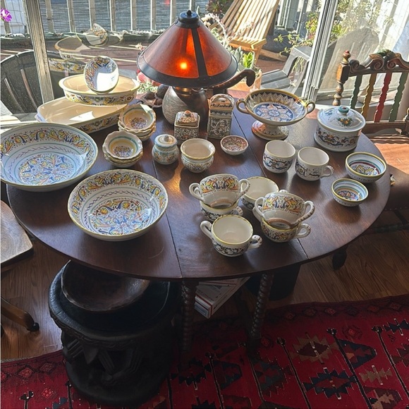 🇮🇹Meridiana Ceramiche set of 6 small desert or nut bowls Scalloped edges Italy - Picture 12 of 16